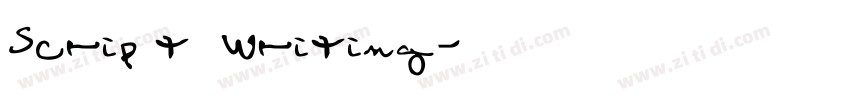 Script Writing字体转换